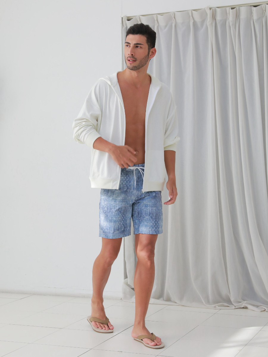 ユニセックスワッフル素材UVカットパーカー/ラッシュガード(246320