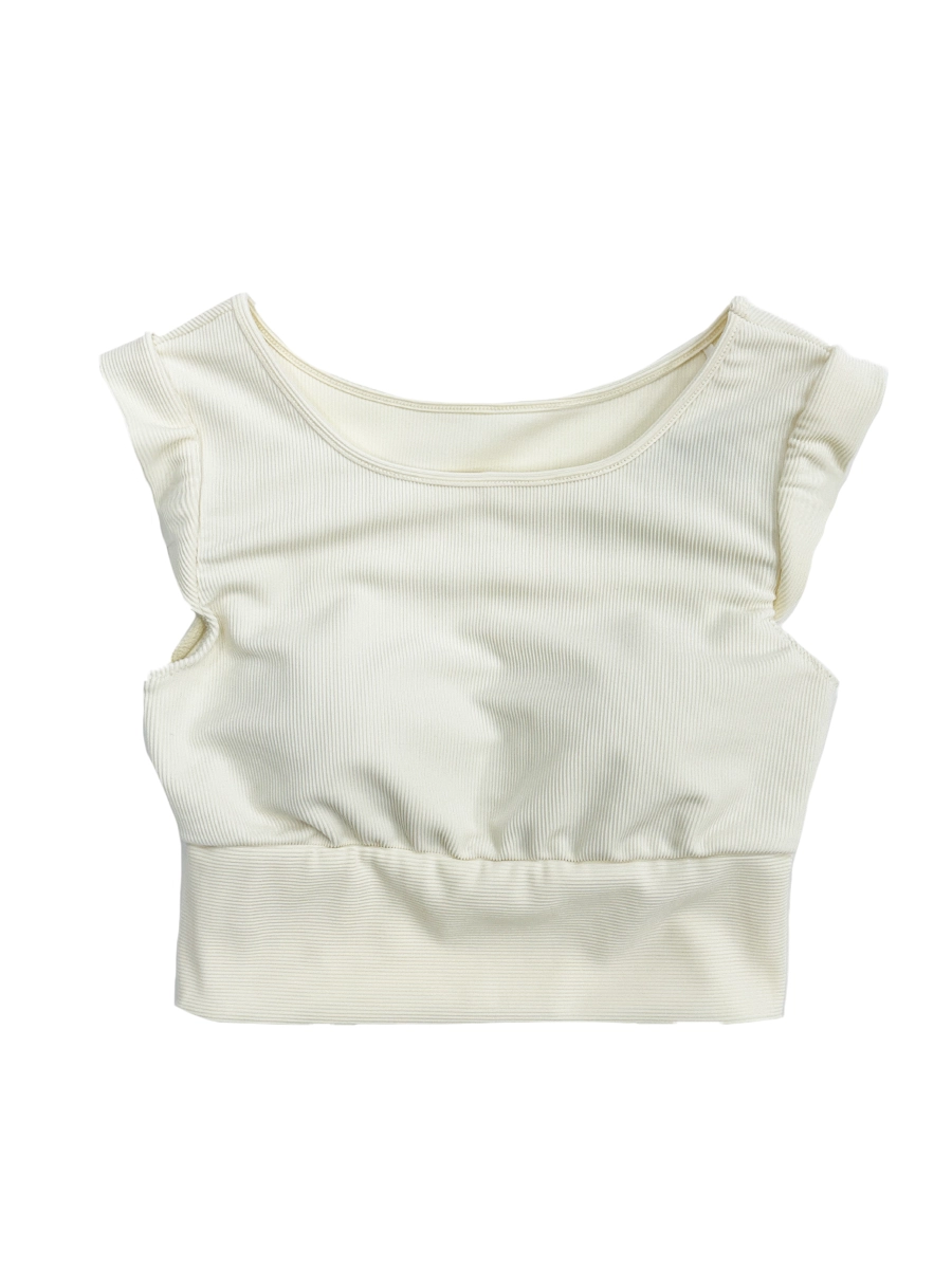 リブ素材プチスリーブブラトップス(253013)｜MIULAN TOKYO公式通販