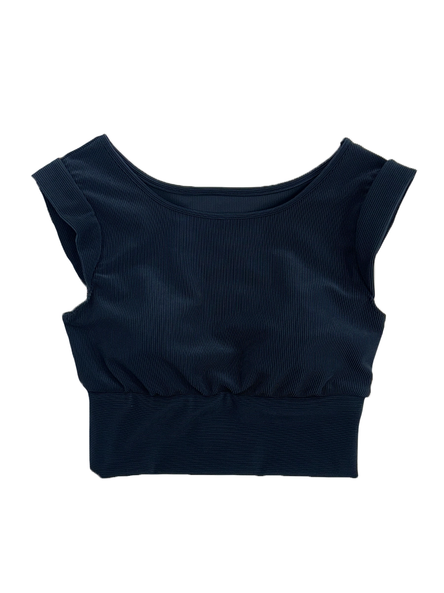 リブ素材プチスリーブブラトップス(253013)｜MIULAN TOKYO公式通販