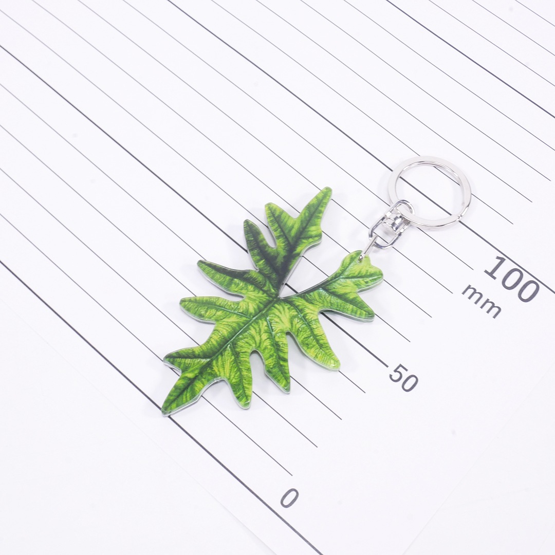 アロイドキーホルダー【アロカシア　'ジャックリン’】【メール便可】