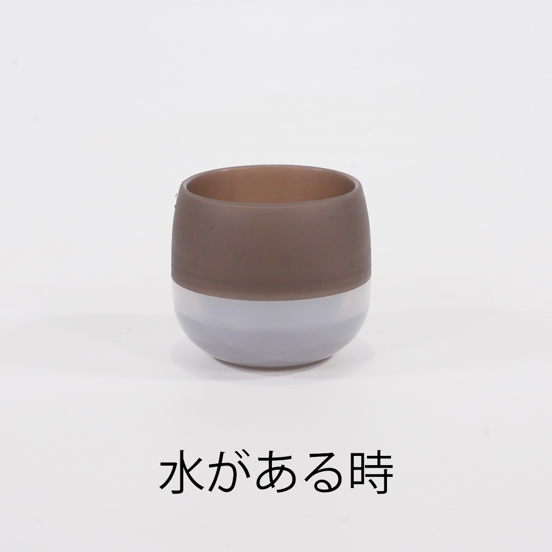 リトルビビアースカラーの鉢【ブルーグレー】