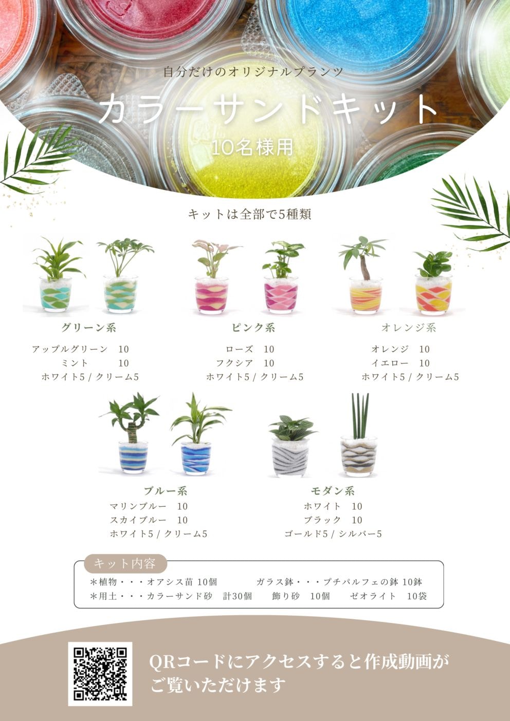 こちらのチラシをケースに1枚添付いたします。商品作成の参考にしてください。