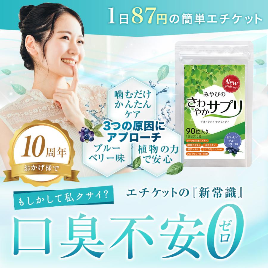 さわやかサプリ【口臭不安ゼロ！美味しく食べるエチケット】｜みやび