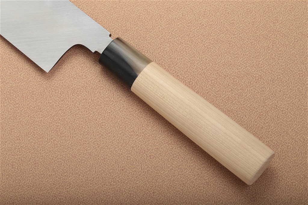 宮文 霞白鋼薄刃 鎌型210mm-包丁・刃物専門店 宮文 宮文 霞白鋼薄刃 鎌型210mm-包丁・刃物専門店 宮文