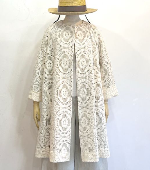 美品　ミヤコ　レースコート　MIYACO クルーニーレースコート | ITEM,WEAR,アウター | Reve de MIYACO