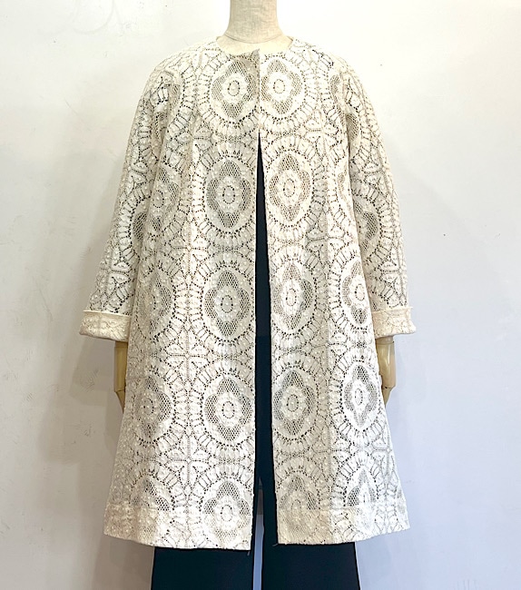 美品　ミヤコ　レースコート　MIYACO クルーニーレースコート | ITEM,WEAR,アウター | Reve de MIYACO