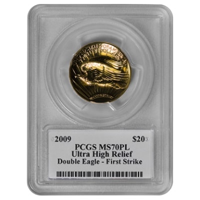 銀行振込5%オフ】 【激レア】 2009年 ウルトラ ハイリリーフ金貨 PCGS