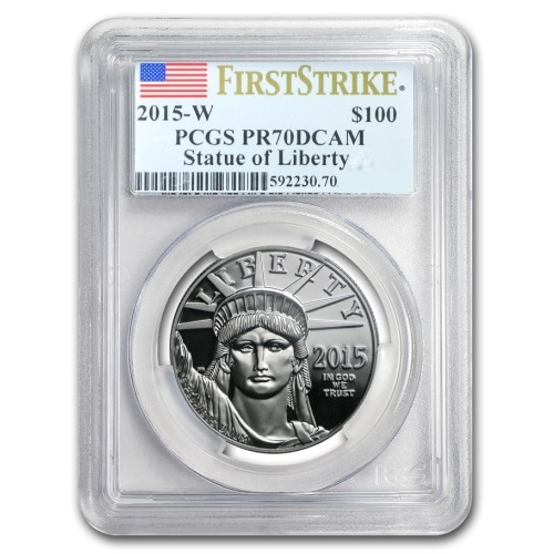 �ڶ�Կ���5%���ա� 2015ǯ ����ꥫ��ץ���ʥ������롡PCGS PR70DCAM FS