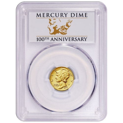 マーキュリータイム金貨 マーキュリーダイム 100周年記念金貨