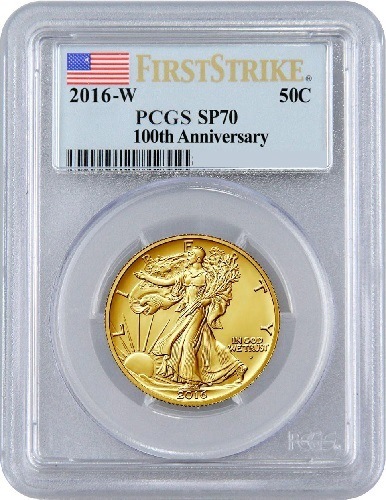 �ڶ�Կ���5%���ա� 2016ǯ ���������� ��Хƥ� ������ͥ󥿥르����� 100��ǯ 50����� ��� 1/2����  PCGS SP70FS FS�ե�å���٥� �ڥ��쥸�åȥ�����OK��