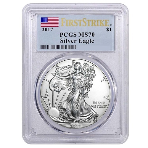 �ڶ�Կ���5%���ա� 2017ǯW ����С� ����ꥫ�󥤡����롡PCGS MS70 FS �ե������ȥ��ȥ饤��  �ե�å���٥� �ڥ��쥸�åȥ�����OK��