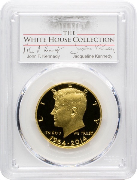 �ڶ�Կ���5�󥪥ա� 2014ǯW ���ͥǥ� 50����� 50��ǯ��ǰ�ץ롼�ն�ߡʽ��� 0.75oz PCGS PR70DCAM �ۥ磻�ȥϥ�����٥�