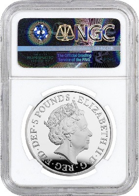 2018年　イギリス　エリザベス女王　生誕65周年　サファイアジュビリー　銀貨 エリザベス女王2世即位65周年記念サファイアジュビリー