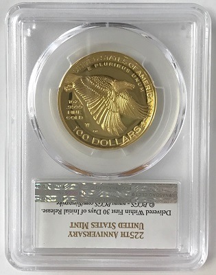 アメリカ造幣局225周年記念金貨