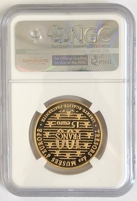 銀行振込5%オフ】【世界3枚最高鑑定】 1996年 フランス 金貨 100