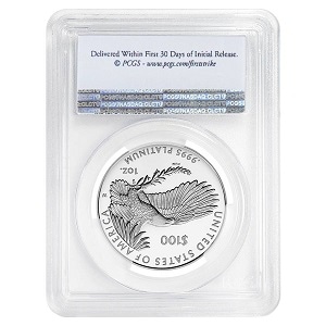 PCGS参考価格$2100】 2018年 アメリカンプラチナイーグル 1oz