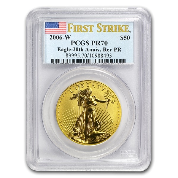 ڶԿ5%ա 2006ǯW ꥫ󥤡20ǯǰ Сץ롼ն 1ozPCGS PR70 FS եȥȥ饤