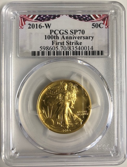 ڶԿʤۡڲͳʤ2016ǯ  Хƥ ͥ󥿥르 100ǯ 50  1/2  PCGS SP70FS FSեå٥ ڥ쥸åȥOK