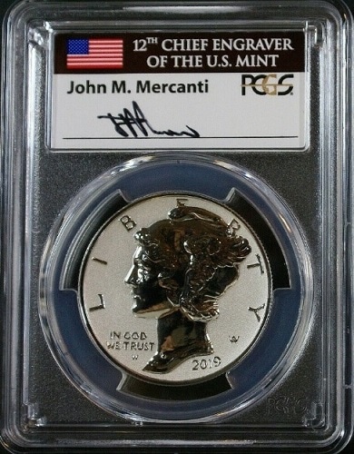 ڶԿʤۡڲͳʤ2019ǯ ѥ饸  Сץ롼 $25 1 PCGS PR70 FDOI Mercanti