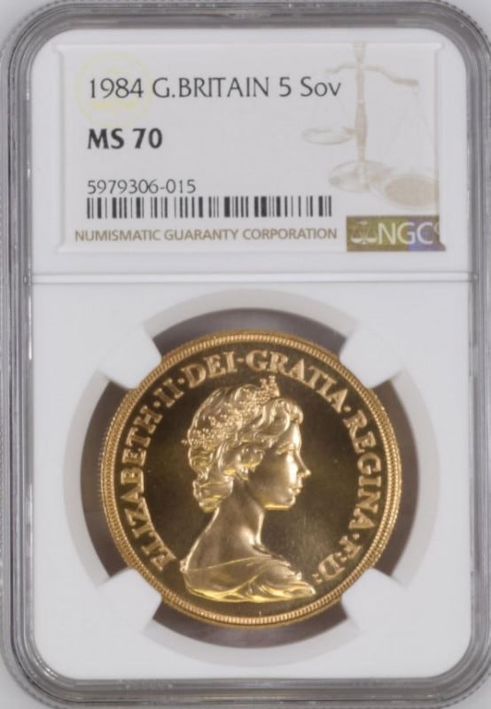 �ڻ�¸3��ۡڶ�Կ�������ʤ��ۡڲ���ͳ���ʤ��۱ѹ� 1984ǯ ����ȥ��硼�� 5�ݥ�� ���֥���� NGC�ǹ���� MS70