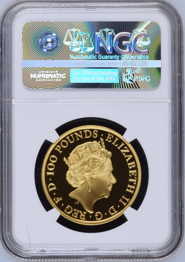 2017年 クイーンズビースト イングランド ライオン NGC 銀貨 イギリス 2017年 クイーンズビースト イングランド ライオン NGC 銀貨