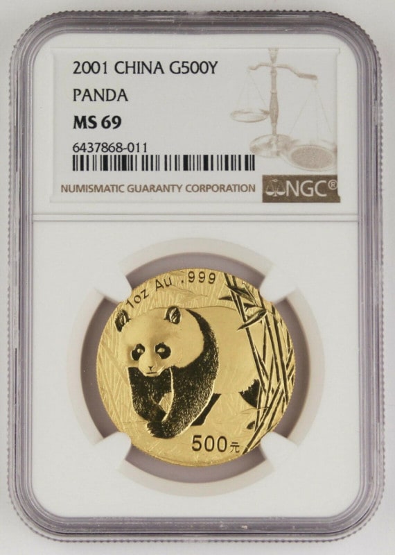 �ڶ�Կ�������ʤ��ۡڲ���ͳ���ʤ���2001ǯ ���ѥ����� 1���� 500��  NGC ��ǹ���� MS69