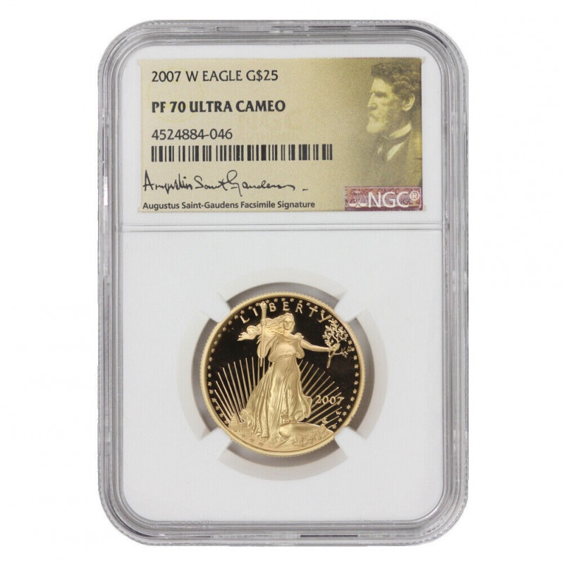 �ڶ�Կ�������ʤ��ۡڲ���ͳ���ʤ��� 2007ǯ ����ꥫ�󥤡�������  0.5���󥹶�� $25 NGC PF70UCAM