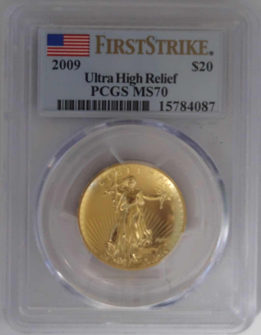 PCGS参考価格3600ドル】【銀行振込割引なし】【会員様割引なし】 2009年 ウルトラ ハイリリーフ （ハイレリーフ） 金貨 PCGS最高鑑定  MS70 FS ファーストストライク | アメリカ モダン金貨 | 都コイン（ミヤココイン）