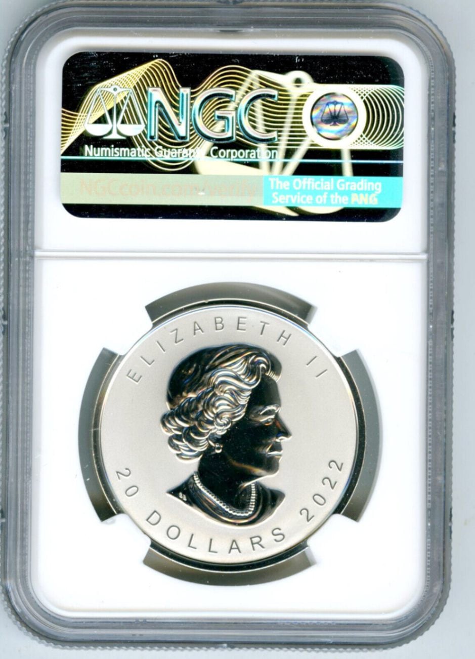 2022年 カナダ $20 メープルリーフ ウルトラハイレリーフ 銀貨 1oz 2022年 カナダ $20 メープルリーフ ウルトラハイレリーフ 銀貨