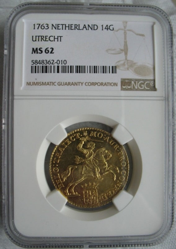 �ڶ�Կ�������ʤ��� �ڲ���ͳ���ʤ���1763ǯ ������ ��ȥ�ҥ� 14����ǥ��� NGC MS62