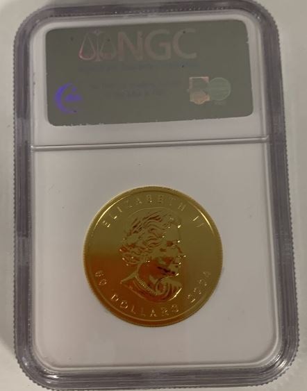 会員様割引なし】【銀行振込割引なし】 2004年 メープルリーフ金貨発行