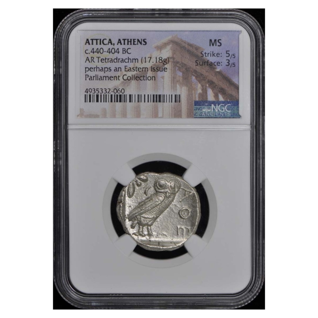 アッテカアテネテトラドラクマ 紀元前440-404年銀貨