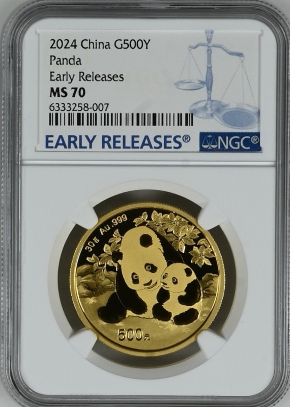 ڶԿʤۡڲͳʤ 2024ǯ ѥ 30g NGCǹ MS70 Early Releases
