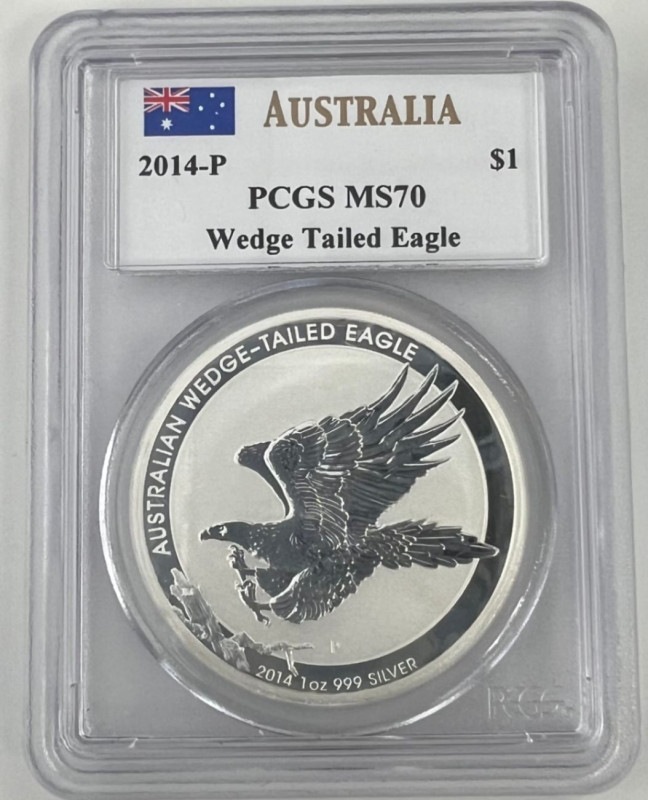 �ڶ�Կ���������ͳ���ʤ��� 2014ǯP �������ȥ�ꥢ �����å��ƥ���ɥ������� ��� 1���� PCGS�ǹ���� MS70 Mercanti����������٥� �ڥ��쥸�åȥ�����OK��