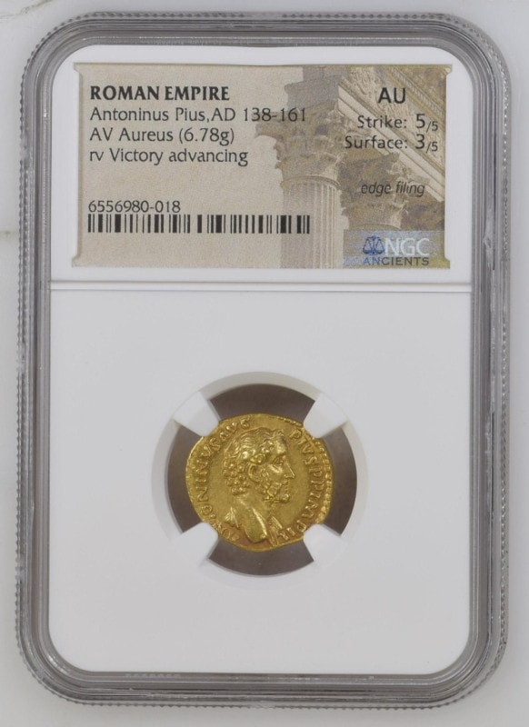 ڶԿʤۡڲͳʤ 138161   ȥ˥̥ԥ  6.38g NGC AU Strike 5/5 Surface 3/5
