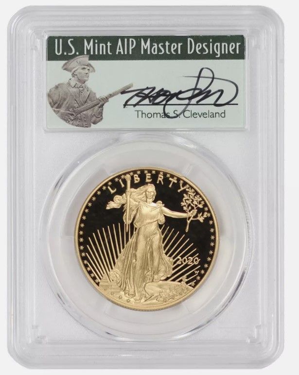 ڶԿʤۡڲͳʤ 2020ǯ ꥫ󥤡  $50 1󥹶ߡPCGS PR70DCAM First Day of Issue Thomas Cleveland 