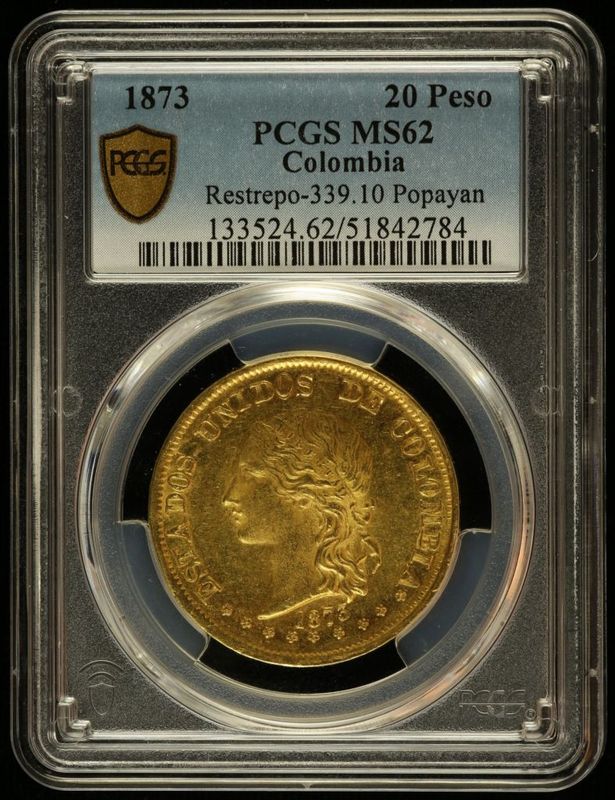 ڲͳʤۡڶԿʤ1873ǯ ӥ 20ڥ  Popayn¤PCGS MS62ö