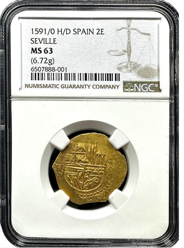 ��NGC���� MS63 Top Pop�ۡڶ�Կ�������ʤ��ۡڲ���ͳ���ʤ���1591/0ǯ ���ڥ��� ���ӥꥢ 2���������ɶ�� �����С��ǥ���