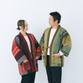 半纏 [夷草袢天] 全3色 混紡わた/フィット型 身丈80cm ※あずき色販売終了【WEEKLY HANTEN SHOW ! 掲載商品】