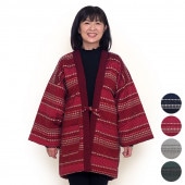 半纏 [月ごよみ袢天] 全4色 混紡わた 身丈84cm