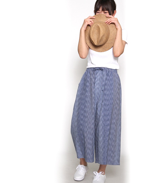 パンツ らしか Nami 全3色 表地 綿100 裏地 ポリエステル100 宮田織物 公式通販サイト