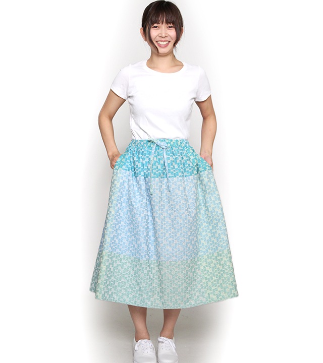 襤褸BOROスカート 裏地無し単衣 （2022 SPRING COLLECTION | FOUR 