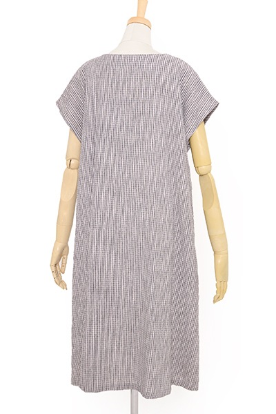 ワンピース ことん 前ファスナーフレンチ 全2色 綿100 夏向け 宮田織物 公式通販サイト