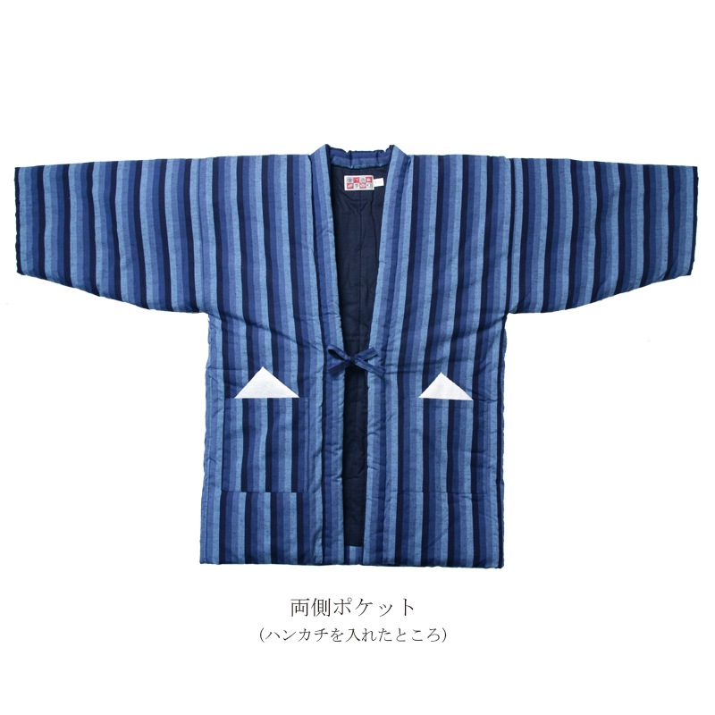 半纏 [藍調はんてん] 全4色 3Lサイズ