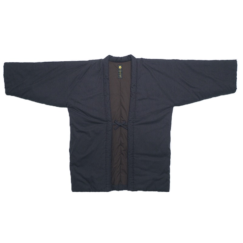 半纏 [山並みはんてん oversized] 紺・グレー ロング95cm丈