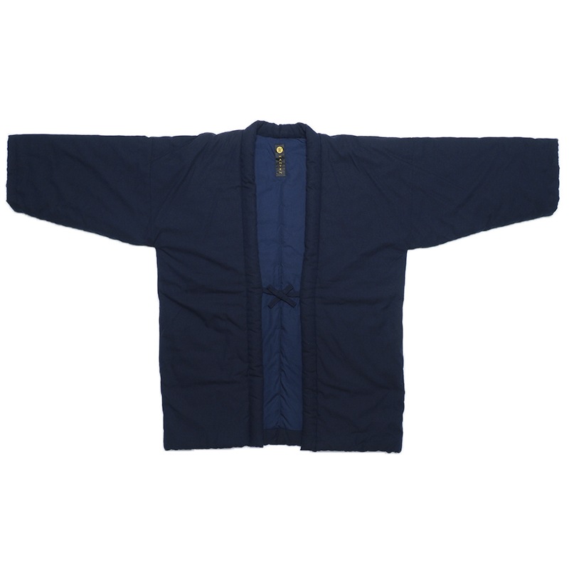 半纏 [山並みはんてん oversized] 紺・グレー ロング95cm丈