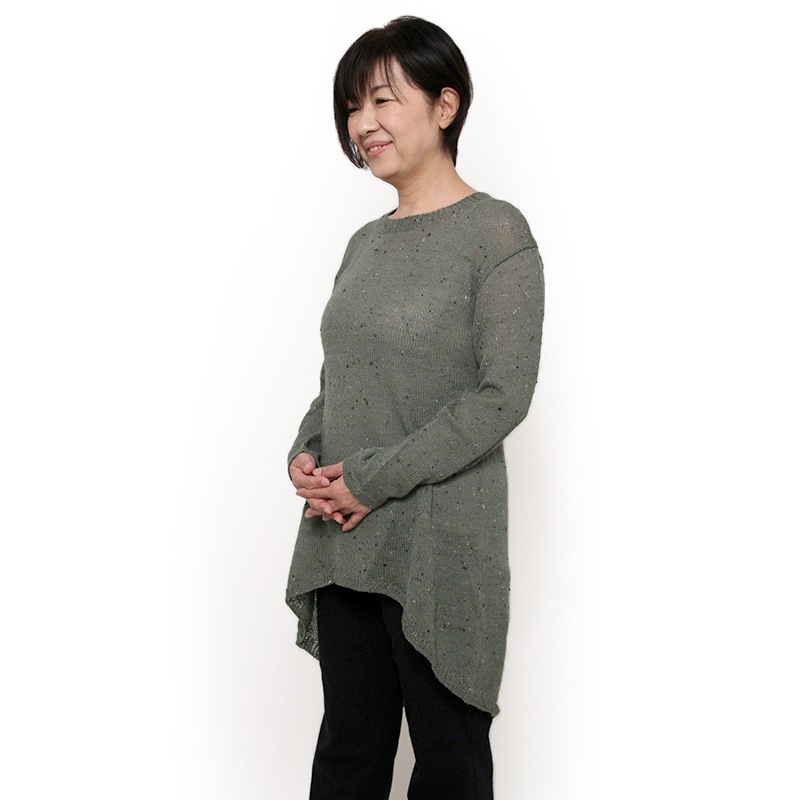 五感 ニット [スーリーアルパカ ブークレ ショート] 全3色 アルパカ90