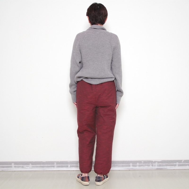 新作】キルトパンツ [和] 赤・グレー 冬向け M・L もんぺ型 男女兼用