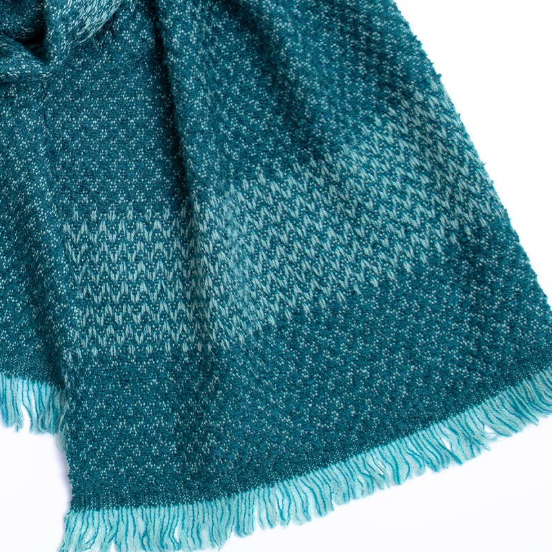 工房織座 [LOOP WOOL COTTON MUFFLER herringbone ウールコットン