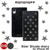 iPhone XR �� mononoff Star Studs diary for iPhone XR ��iPhone XR�פ��б��������������å������饭��ȵ�����Ģ��������